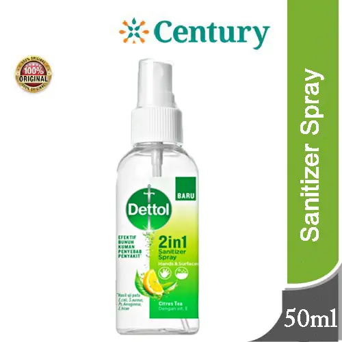 Dettol 2 IN 1 Sanitizer Spray Hand & Surface50 ML / Perawatan Diri /