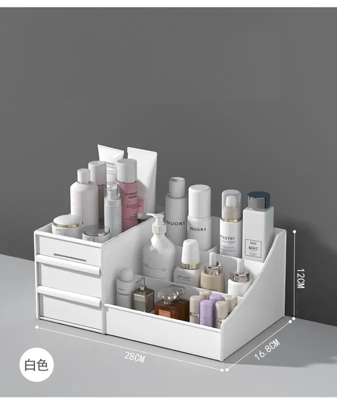 Set Rak Meja 2 Laci Kerja Stationery Make Up Kosmetik Organizer Susun 2