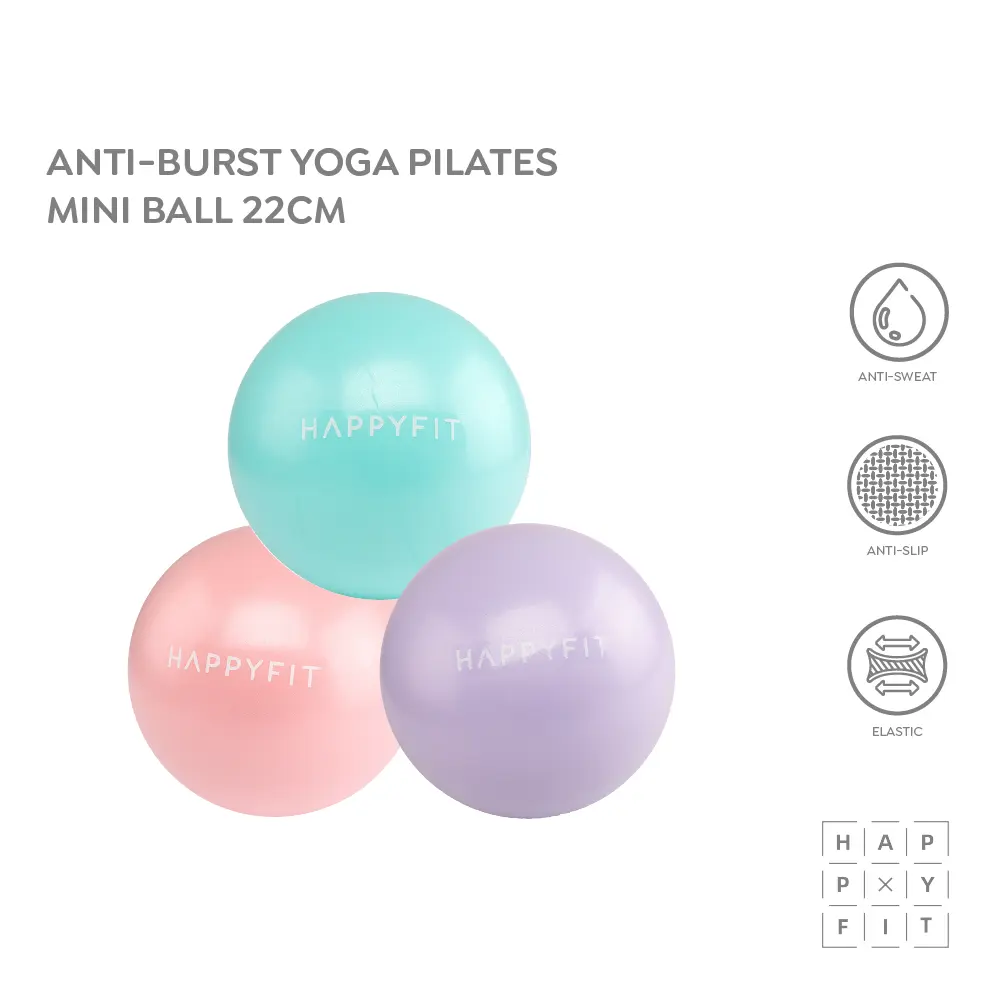HAPPYFIT Anti Burst Yoga Pilates Mini Ball 22 CM - Bola Fitness