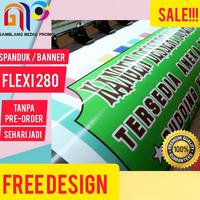 Gambar Cetak Spanduk/ Print Banner/ Baliho Online Murah Hires Flexi 280 dari GamblangMediaPromo Kota Administrasi Jakarta Selatan 1 Tokopedia