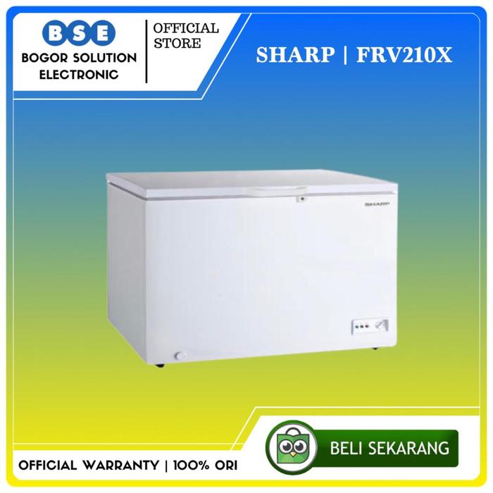 Gambar CHEST FREEZER 205 LITER SHARP FREEZER FRV210X 205L BOC FREEZER SHARP dari Bogor Solution Electronic Kota Bogor Tokopedia