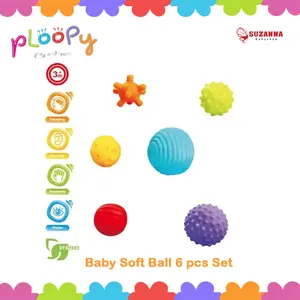 Ploopy PP21119 Baby Soft Ball 6pcs Set - Mainan Bola Anak