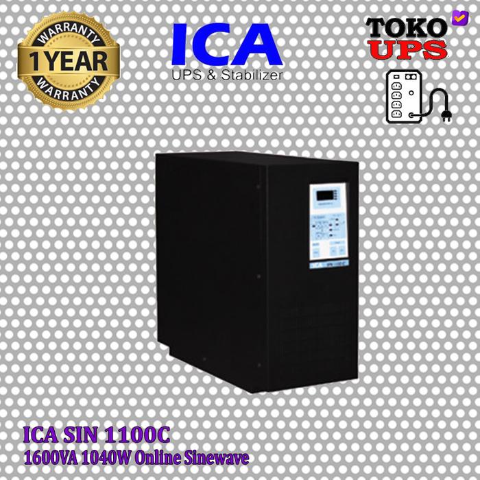 Gambar UPS ICA SIN 1100C SIN1100c 1600VA 1040 Watt UPS Online Pure Sine Wave - Unit dari TokoUPS Kota Administrasi Jakarta Pusat Tokopedia