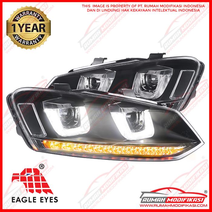 Gambar HEAD LAMP - VW POLO 2011-2017 - PROJECTOR - SEQUENTIAL - EAGLE EYES dari Rumah-Modifikasi Kota Tangerang Tokopedia