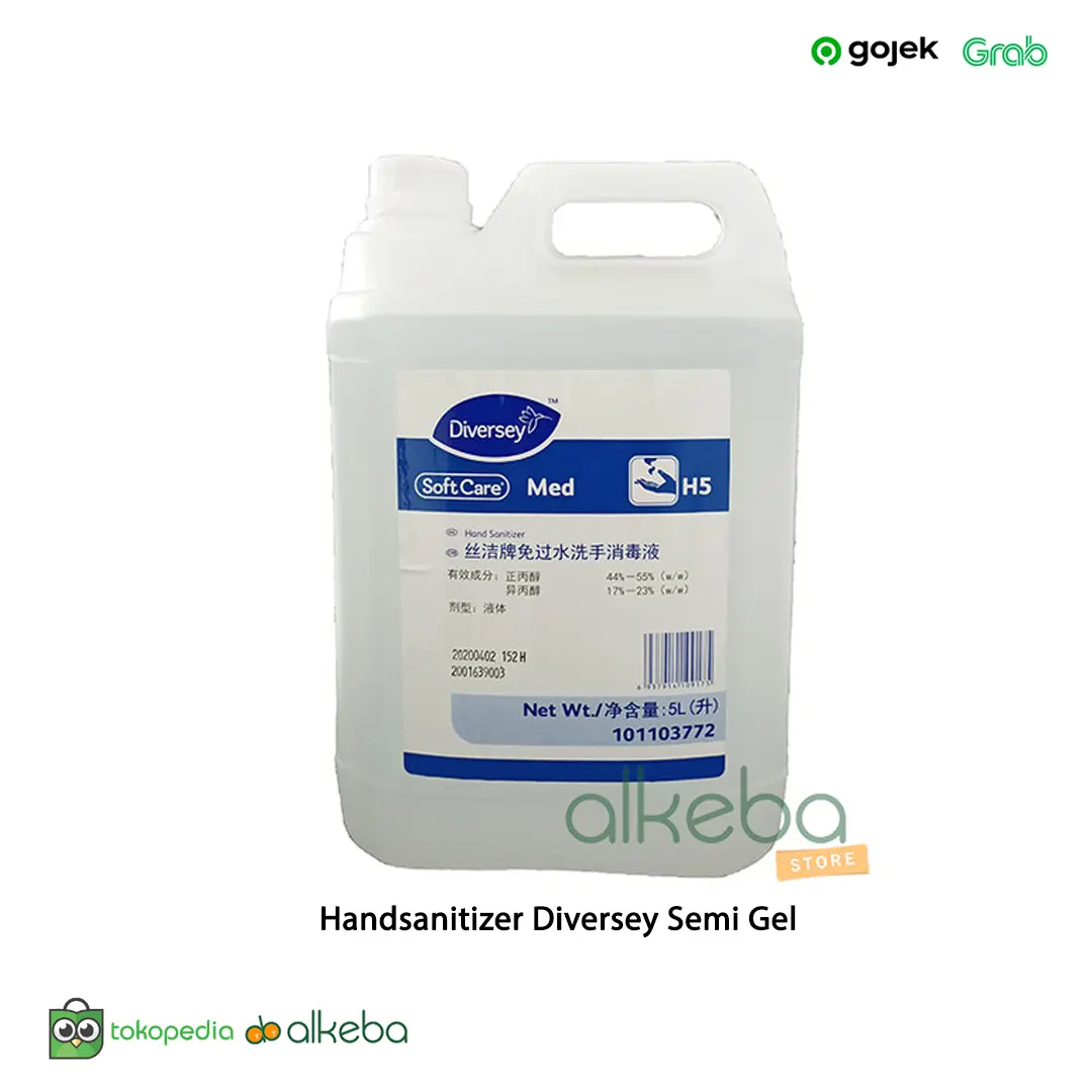 Diversey soft care med H5 Handsanitizer sanitizer 5 liter semi gel