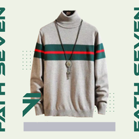 Gambar Turtle Neck Pria Sweater Rajut Pullover Premium Kerah Tinggi Long Neck dari Maxe Id Kota Cimahi 5 Tokopedia