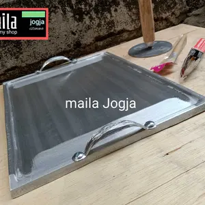 Set membuat kue hotteok Korea wajan alat press penekan penjepit kuas