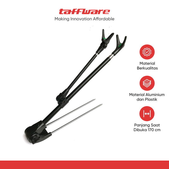 Gambar Bracket Joran Pancing TaffSPORT Adjustable Holder 1.7M - V-003 dari Taffware Official Store Kota Administrasi Jakarta Barat Tokopedia