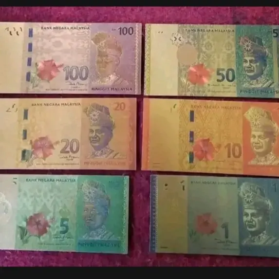 koleksi sovenir goldfoil 1 set bagus