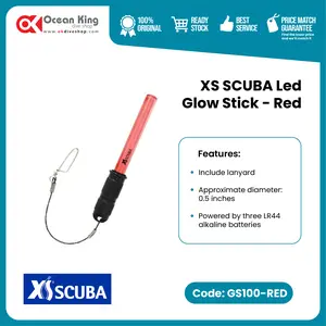 XS SCUBA LED GLOW STICK GS100-RED