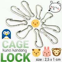 Gambar kunci kandang hewan CAGE LOCK burung tupai hamster sugar glider monyet dari charlotte bowtique Kota Administrasi Jakarta Barat 2 Tokopedia