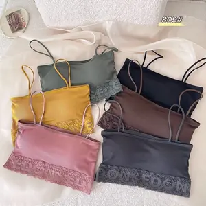 Bra Kemben Seamless Wireless Crop Top Bralette 809