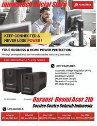 Gambar UPS ACERALTOS ACER ALTOS CITY1200 CITY 1200VA 720W USB Universal out dari Innovatech Official Kota Administrasi Jakarta Pusat 1 Tokopedia