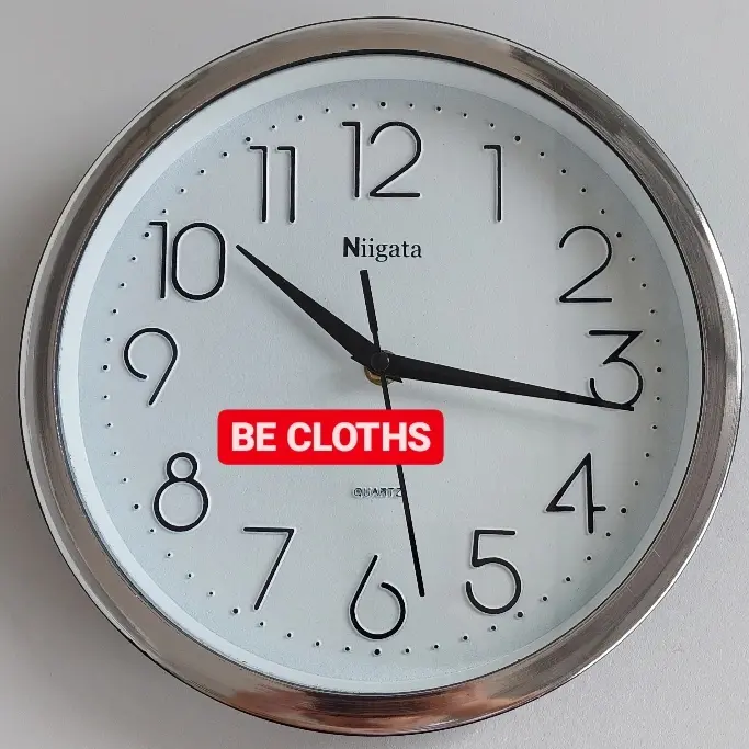 Jam dinding Niigata Quartz 25cm Wall Clock Polos Diameter 25 cm Nigata