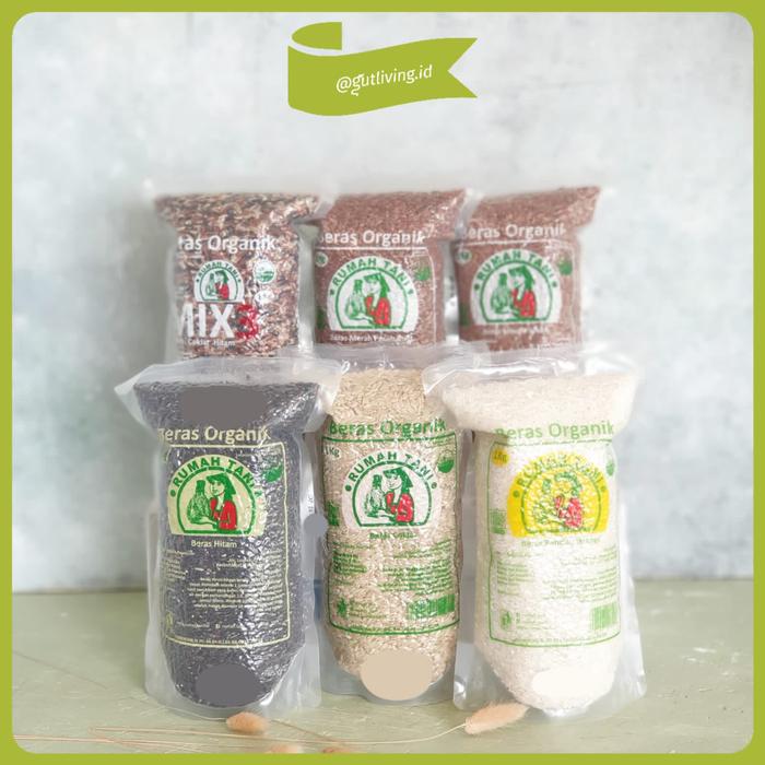 Gambar Beras Organik Rumah Tani 1kg (Putih, Coklat, Merah, Hitam) dari Gut Living Indonesia Kota Tangerang Selatan Tokopedia