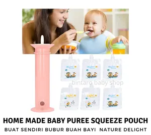 BABY FOOD MAKER AND POUCH / HOME MADE NATURE DELIGHT FRUIT PUREE