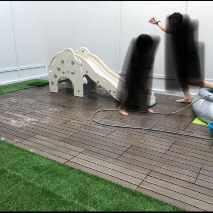 Gambar pesanan decking 150 wpc deck pool deck kolam renang outdoor dari Baliwood Kota Tangerang Tokopedia