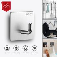 Gambar Gantungan Baju Gantungan Dinding Dapur Kamar Mandi Adhesive Wall Hook Hanger Stainless Steel - SILVER dari Toso Mart Kota Administrasi Jakarta Pusat 3 Tokopedia