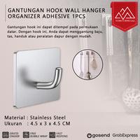 Gambar Gantungan Baju Gantungan Dinding Dapur Kamar Mandi Adhesive Wall Hook Hanger Stainless Steel - SILVER dari Toso Mart Kota Administrasi Jakarta Pusat 1 Tokopedia