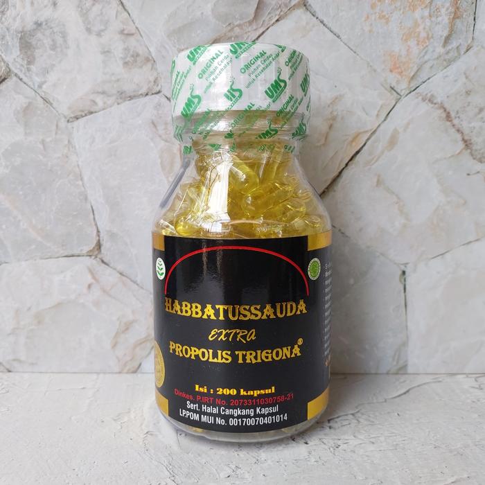 Gambar Habbatussauda Extra Propolis Trigona 200 Kapsul dari Alif Herbal Store Kota Bekasi Tokopedia