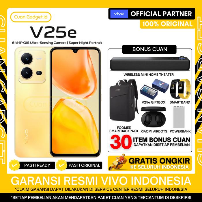 Gambar VIVO V25E 8/256 VIVO V25 E 8/128 (8+8 EXTENDED RAM) GARANSI RESMI INDO - GOLD 8/128, TANPA BONUS dari Cuan Gadget.id Kota Bekasi Tokopedia