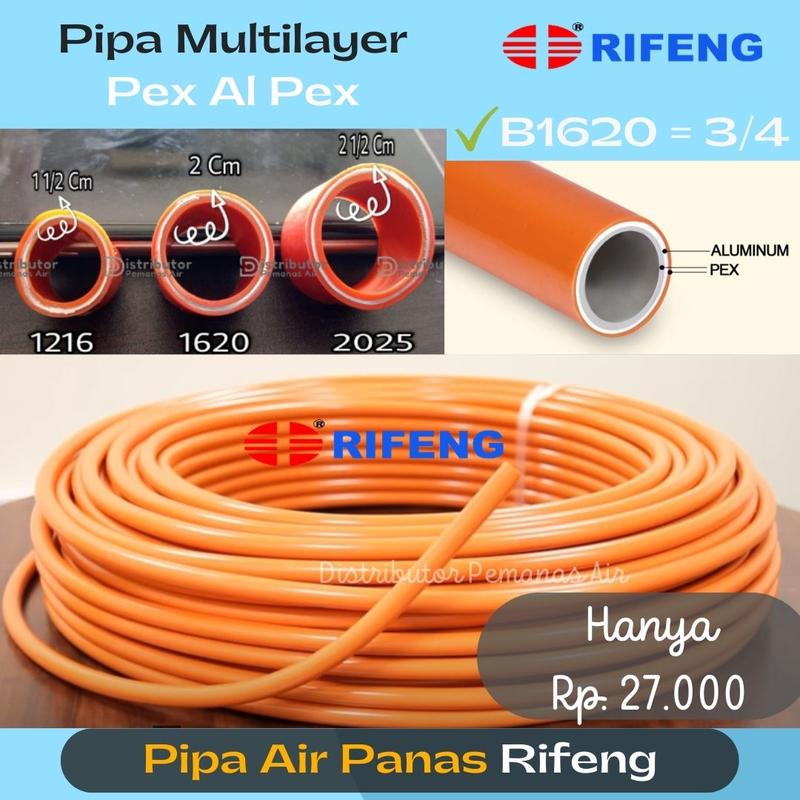 Ukuran Rifeng Pipa Air Panas Rifeng - Pipa Alumunium Ukuran 1620 atau 3/4 - Shop ...