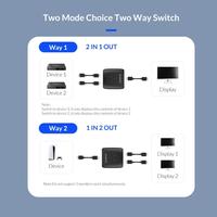 Gambar ORICO HS2-A1 HDMI Bi-directional Splitter or Switcher 4K 60Hz dari hans computer Kota Administrasi Jakarta Pusat 4 Tokopedia