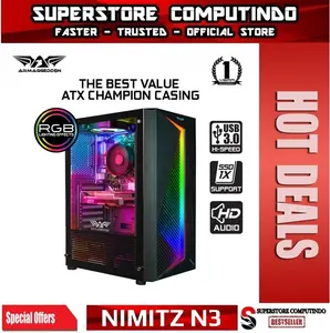 Armaggeddon Nimitz N3 Excellent ATX Gaming PC Case with RGB Lightning