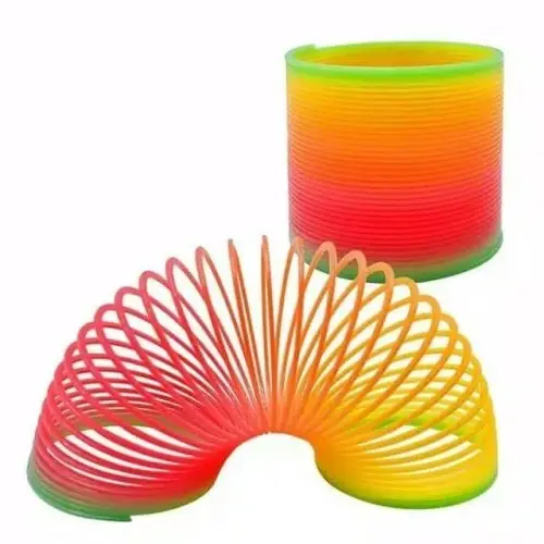 Magic Spring Mainan Plastic Magic Spiral Rainbow
