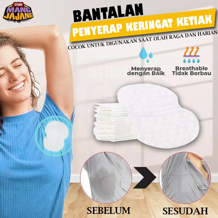 Bantalan Penyerap keringat Ketiak Pad Ketiak Penyerap Keringat Ketiak