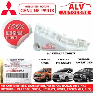 BRACKET BRAKET BREKET BUMPER DEPAN KANAN ORIGINAL XPANDER 6400H268