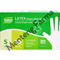 Gambar Sensi Latex Disposable Gloves Size S Isi 40 - Sarung Tangan Serbaguna dari Menteng Farma Kota Administrasi Jakarta Pusat 2 Tokopedia