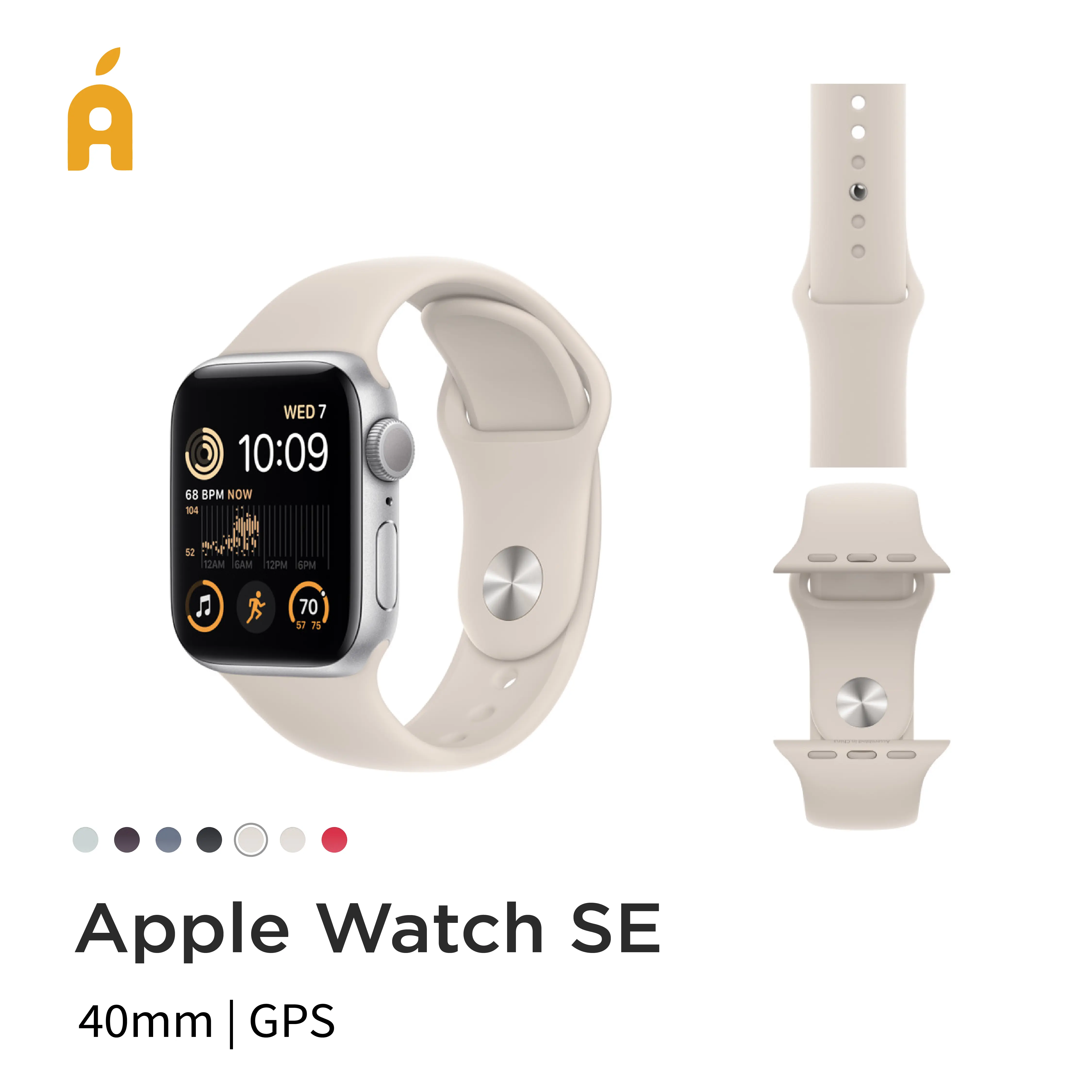 Apple Watch SE 2nd Generation 2022 40MM 44MM Midnight Starlight Silver