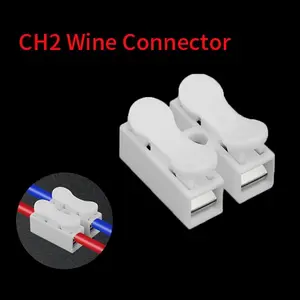 Quick Connect 2 Wire Connector Spring Terminal Sambungan Kabel Listrik