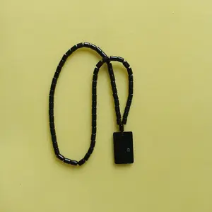 kalung + liontin black jade aceh original