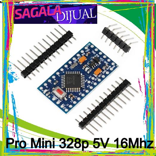 arduino promini pro mini 328 328p atmega328 atmega328p 5v 5volt BIRU ...