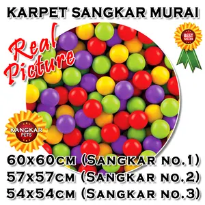 Karpet Sangkar Murai No 1 / 2 / 3 Motif Bola 3D - Murah - Bagus