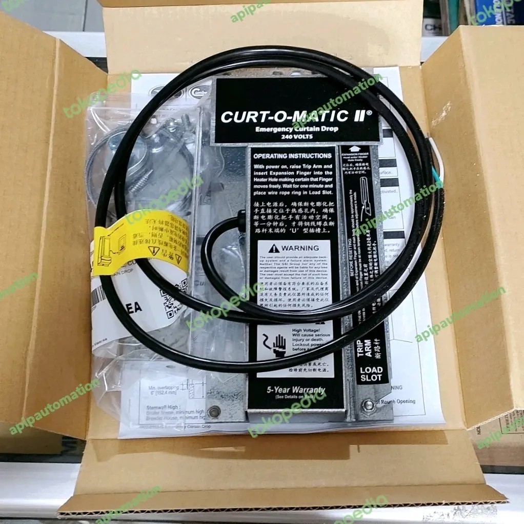 CURT-O-MATIC II PENGATUR TIRAI TERPAL CLOSED HOUSE, CURTAIN DROP, 240V