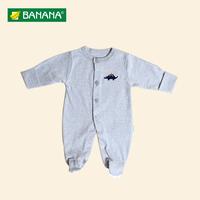 Gambar BANANA Jumper Bayi Laki - Laki Bordir Dino Tutup Kaki - Putih, XS dari BANANA Official Store Kota Administrasi Jakarta Timur 2 Tokopedia
