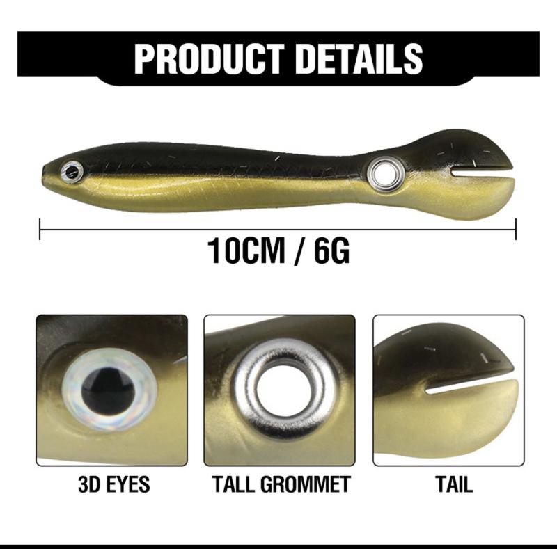 UMPAN PANCING BAHAN KARET SILICON LEMBUT 10CM 6 GRAM SOFT BAIT 2