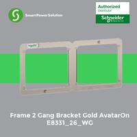 Gambar Schneider Bracket Frame 2 Gang Gold AvatarOn - E8331_26_WG dari Smart Power Solution Kota Administrasi Jakarta Barat 1 Tokopedia