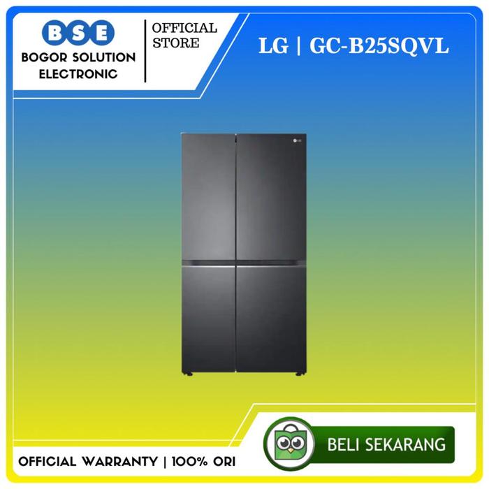 Gambar KULKAS LG GC-B257SQVL 655 LITER LG GCB257SQVL KULKAS SIDE BY SIDE LG dari Bogor Solution Electronic Kota Bogor Tokopedia