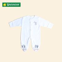 Gambar BANANA Jumper Bayi Perempuan Bordir Kelinci Tutup Kaki - Putih, XS dari BANANA Official Store Kota Administrasi Jakarta Timur 4 Tokopedia