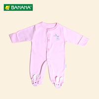 Gambar BANANA Jumper Bayi Perempuan Bordir Kelinci Tutup Kaki - Putih, XS dari BANANA Official Store Kota Administrasi Jakarta Timur 3 Tokopedia