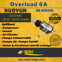 Gambar Overload Thermal Circuit Breaker Kuoyuh 6 Amper 98 Series 6A dari Overload Wikimesin Kab. Tangerang 2 Tokopedia