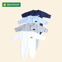 Gambar BANANA Jumper Bayi Laki - Laki Bordir Dino Tutup Kaki - Putih, XS dari BANANA Official Store Kota Administrasi Jakarta Timur 1 Tokopedia