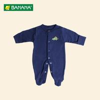 Gambar BANANA Jumper Bayi Laki - Laki Bordir Dino Tutup Kaki - Putih, XS dari BANANA Official Store Kota Administrasi Jakarta Timur 3 Tokopedia