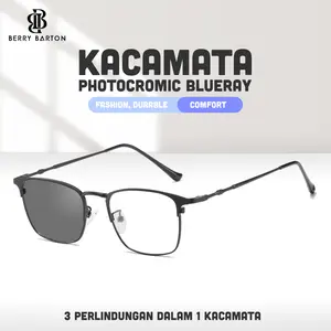 Berrybarton Kacamata Komputer Anti Radiasi Blueray Photocromic 101902