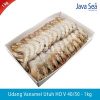 Gambar Udang Vanamei Utuh Ada Kepala HO V 40/50 pack 1kg Java Sea dari JAVA SEA Kab. Tangerang 2 Tokopedia