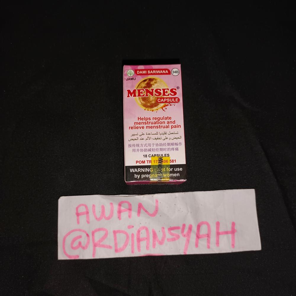 MENSES 18 Kapsul Pelancar Siklus Haid & Mengatasi Sakit Haid (baru)